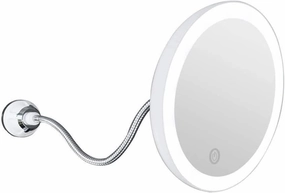 Cosmetic Vanity Mirror 5 Times Magnification LED 7 Inch Makeup Mirror Beauty with Light Mirror with Suction Cup Bathroom Mirror