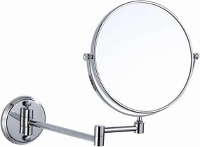 Cosmetic Vanity Mirror Copper 6-inch Silver Makeup Mirror Bathroom Mirror Wall-Mounted Folding Beauty Mirror Double-Sided