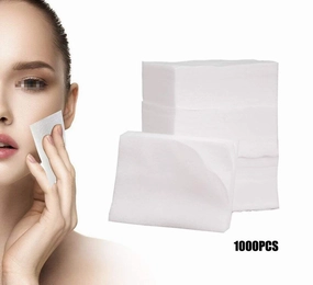 Cotton Squares Natural Cotton Pads Makeup Face Cleansing Pads Soft Hypoallergenic and Lint free Cotton Wipes 1000pcs