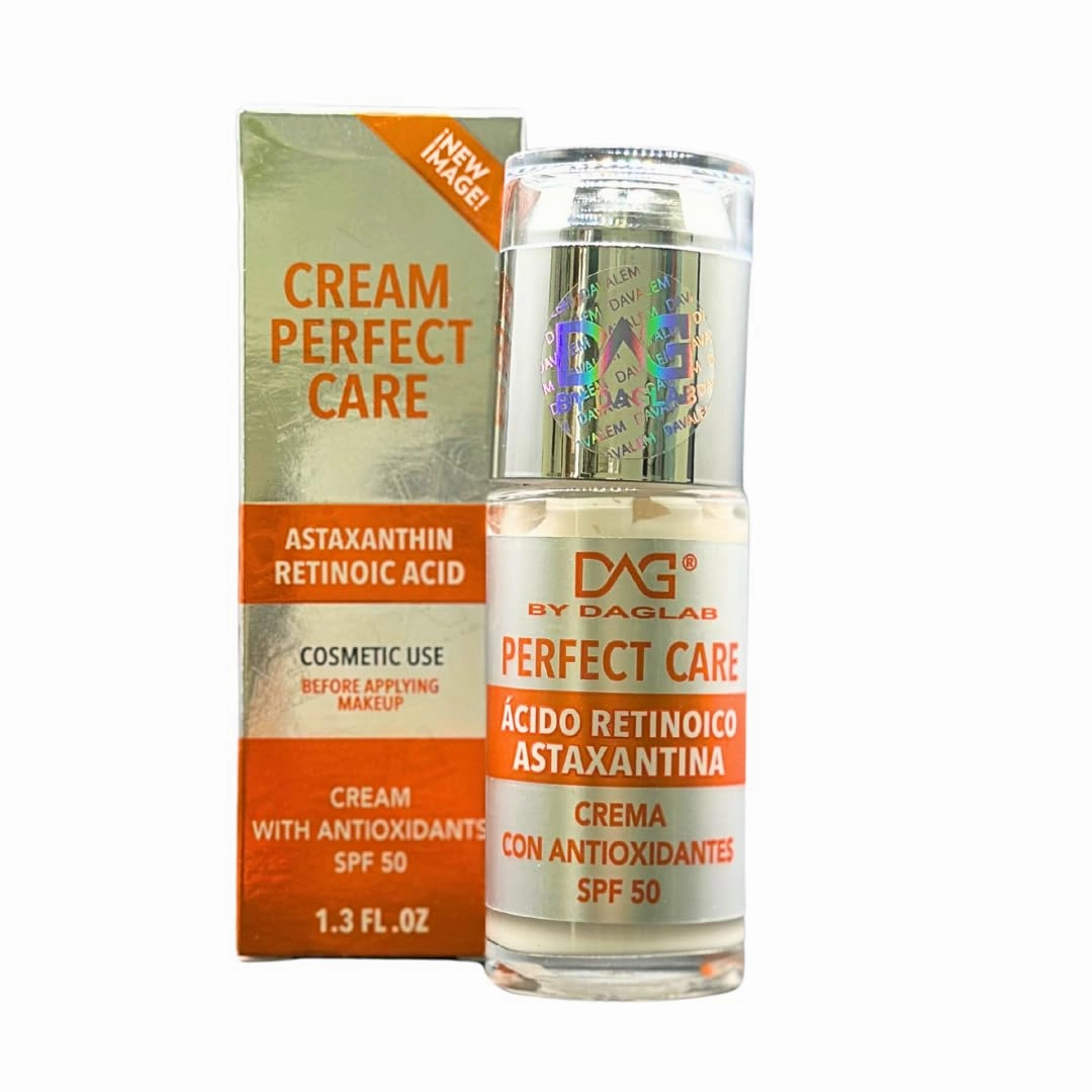 Cream Perfect Care (1.3 Fl Oz) - Astaxanthin & Retinoic Acid | Antioxidant-Rich Day Cream with SPF 50 | Cosmetic Use Before Makeup
