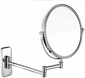 DHAEY Wall-Mounted Makeup Mirror Wall-Mounted Makeup Mirror European Creative Bathroom 8 Inch Double-Sided Folding Perfect for Gifts