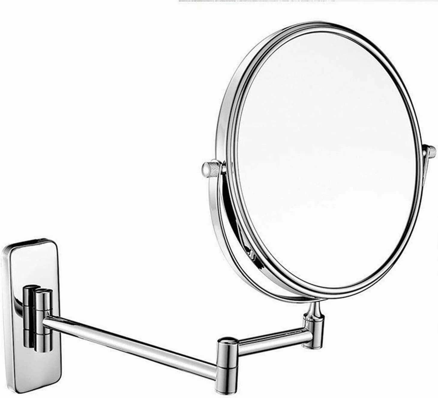 DHAEY Wall-Mounted Makeup Mirror Wall-Mounted Makeup Mirror European Creative Bathroom 8 Inch Double-Sided Folding Perfect for Gifts