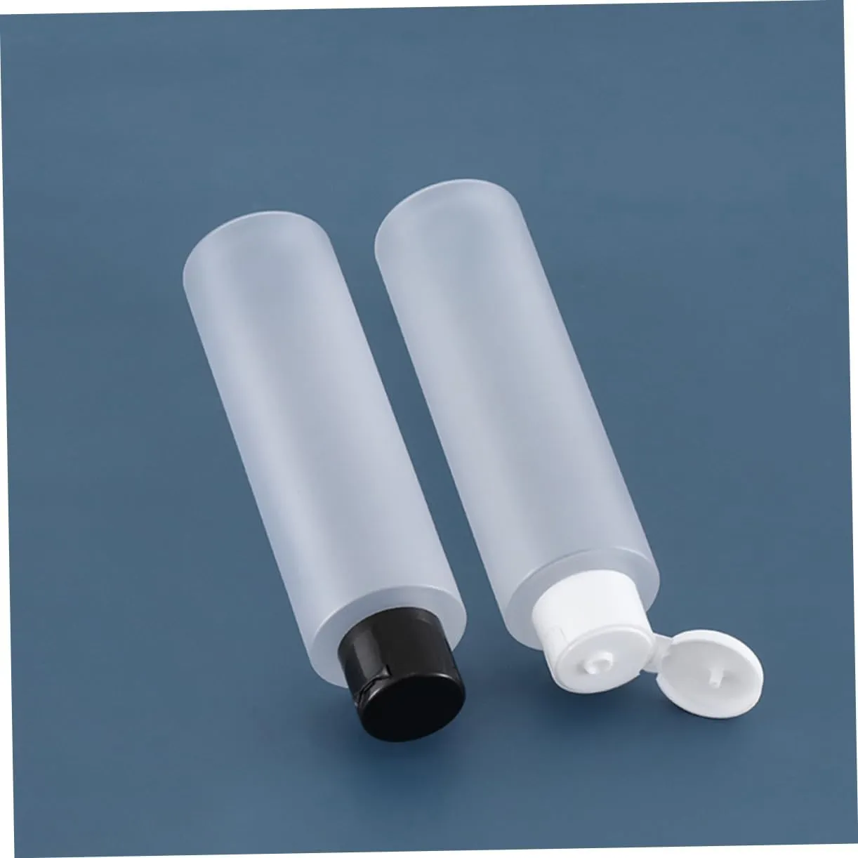 DOITOOL 6 Pcs Wood Mugs for Drinking Tube Squeezer Travel Makeup Bottle Gel Clamshell Empty Bottle Cosmetic