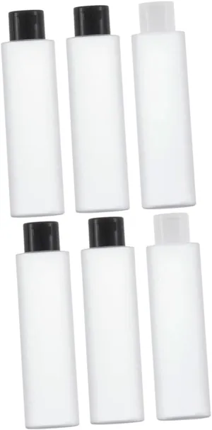 DOITOOL 6 Pcs Wood Mugs for Drinking Tube Squeezer Travel Makeup Bottle Gel Clamshell Empty Bottle Cosmetic