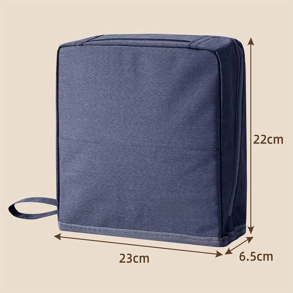 Doresty Makeup Bag, Multi-Purpose Large Capacity Standing Makeup Bag, Vertical Large Opening Waterproof Storage Bags with Compartments, Women Men Portable Toiletry Bag for Travel, Work (Gray)