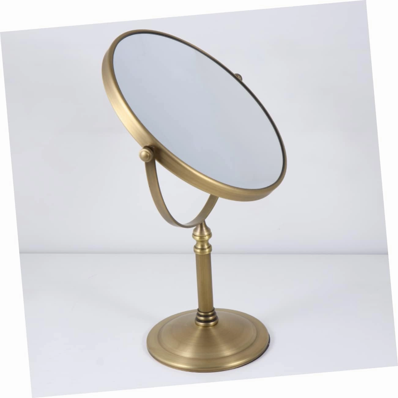 Double-Sided 8X Magnification Makeup Mirror Led Light Large 10.5'' Vanity Mirror for Women Anti-Slip Base