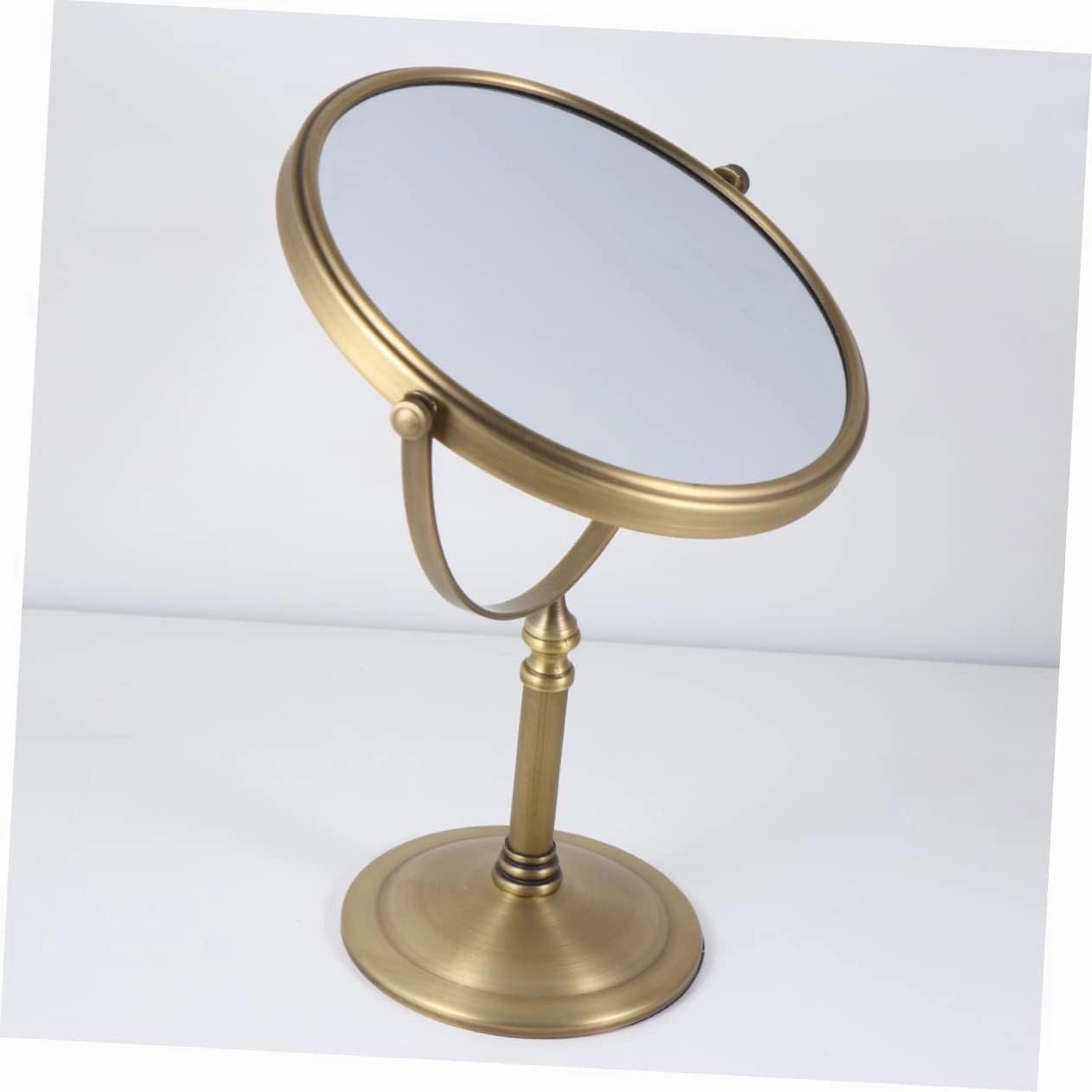 Double-Sided 8X Magnification Makeup Mirror Led Light Large 10.5'' Vanity Mirror for Women Anti-Slip Base