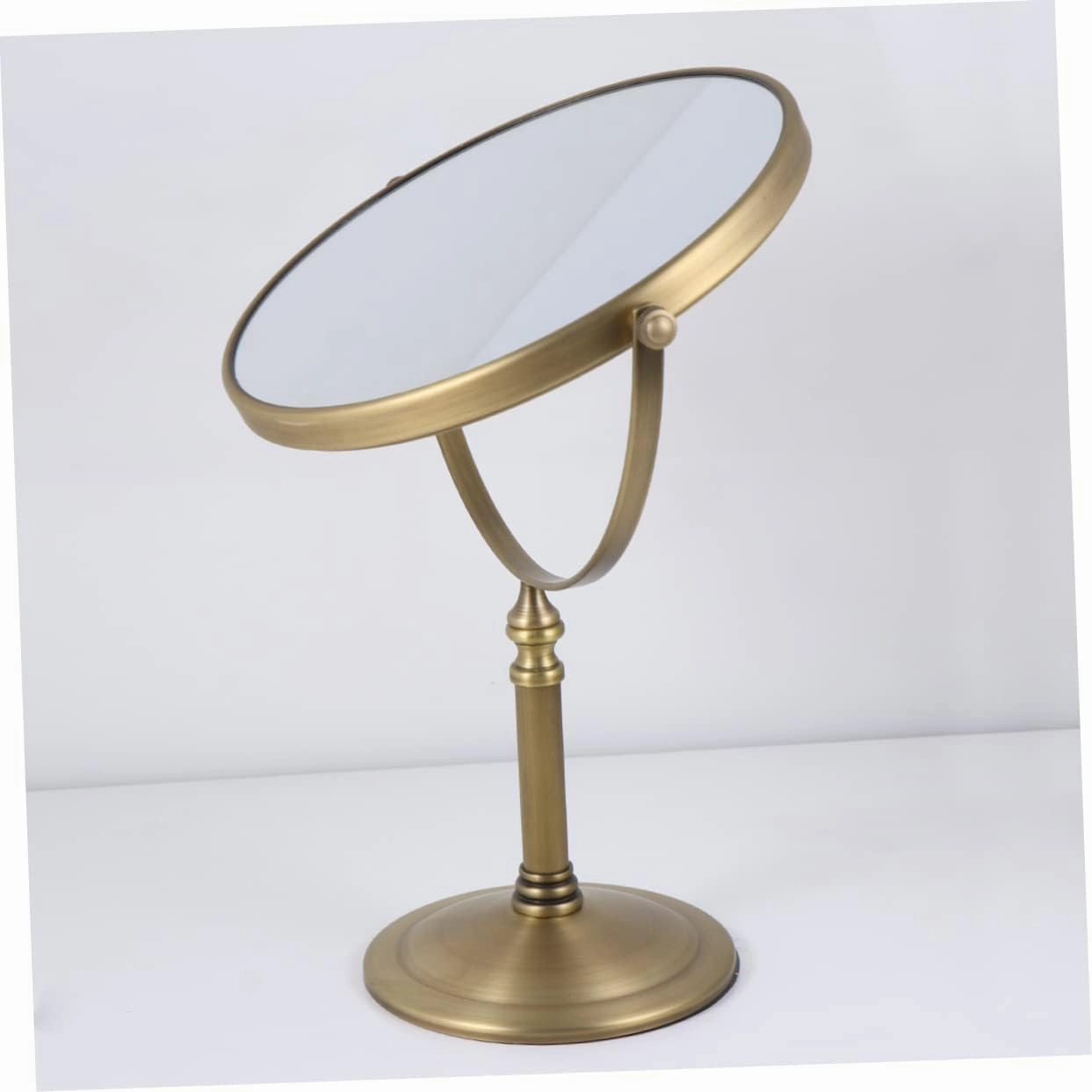 Double-Sided 8X Magnification Makeup Mirror Led Light Large 10.5'' Vanity Mirror for Women Anti-Slip Base