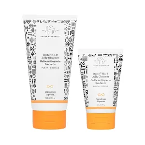 Drunk Elephant Beste No. 9 Jelly Cleanser Bundle - 150 ml/5 fl oz   60 ml/2 fl oz - Clean Clinical Skincare - Cruelty-Free - Dermatologist-Tested - Free of Essential Oils, Silicones, and Fragrance