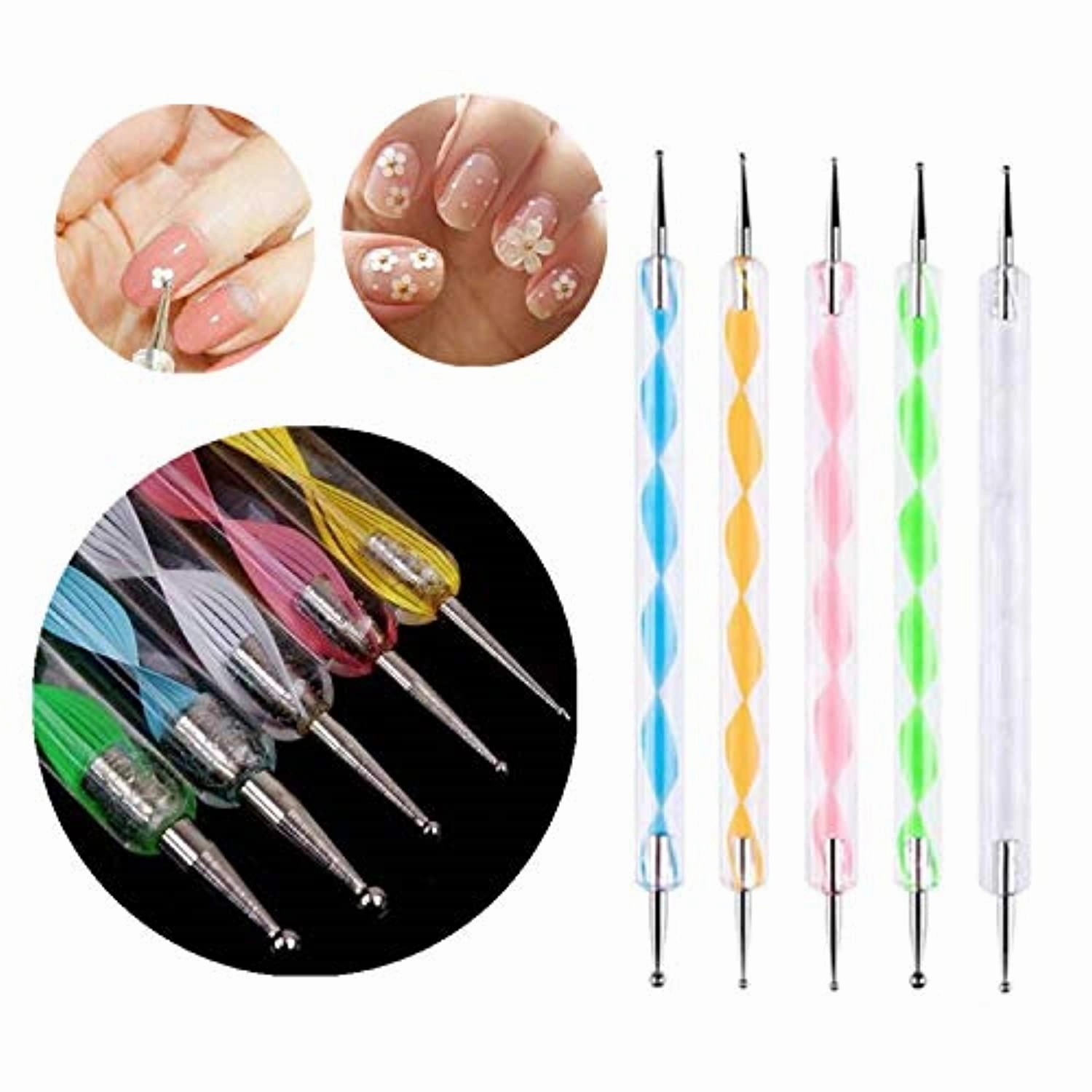 Electric Nail Drill Mpnetdeal Nail Drill Machine Nail File e File Drill Set Kit and 12pcs Nail Art Gel Brush Dotting Pens for Acrylic Nails Gel Nail Glazing Nail Drill Nail Art Polisher Sets