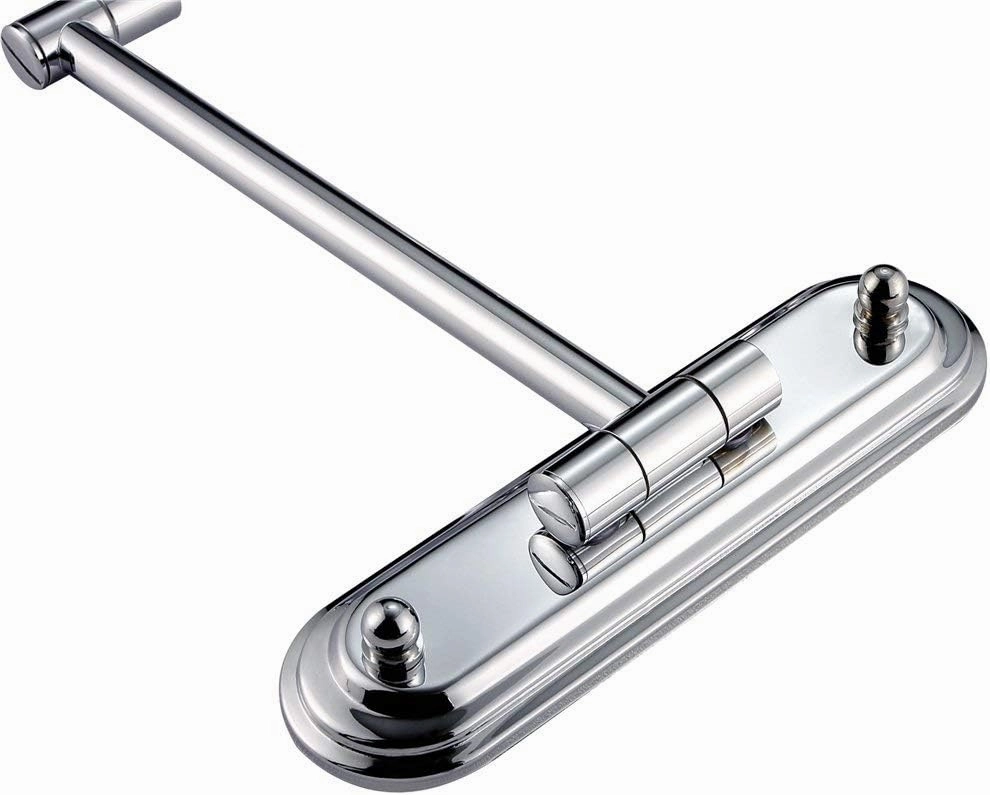 ELTOX Bathroom Makeup Mirrors Wall Mounted Brass Double Sided 360° Swivel Magnifying Vanity Shaving Extendable Adjustable (Color : 6inch, Size : 3X)