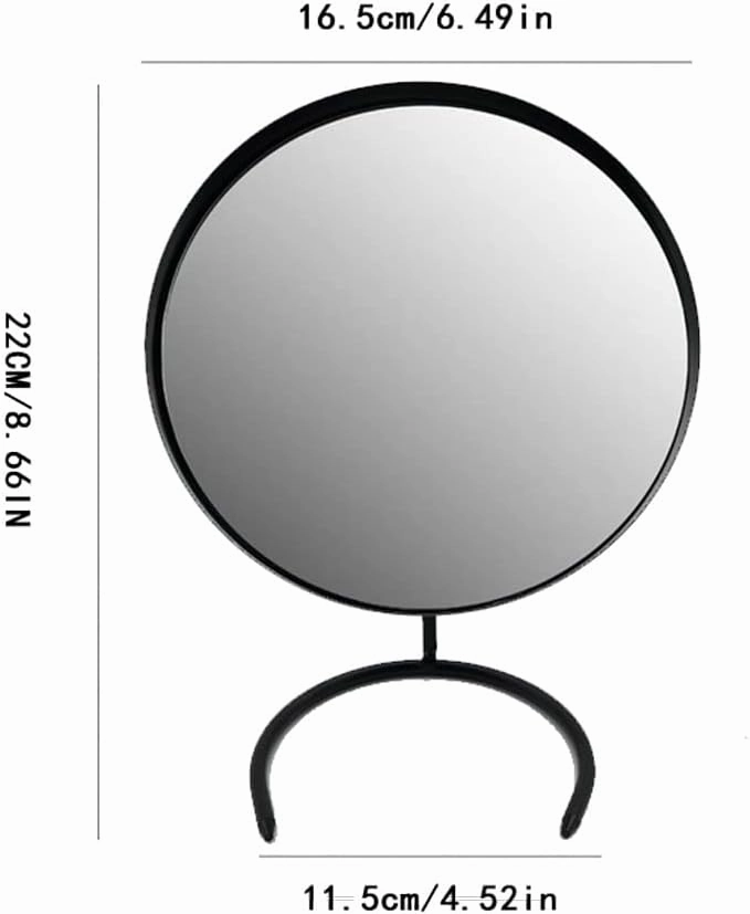 EQUALIZE Cosmetic Mirror American Country Retro Makeup Mirror Desktop Desktop Dressing Bathroom Round Mirror Mirror Personal Beauty Mirror