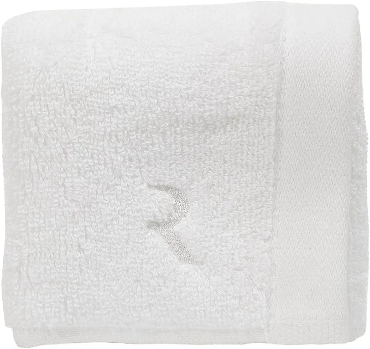 Face Towel - 12” x 12” 700GSM Luxury Skincare Face Wash Cloth 1 Pc - Ultra Soft Washcloth, Aegean Turkish Cotton Botanical Lyocell Blend, Super Plush, Highly Absorbent, Odor-Preventing (White)