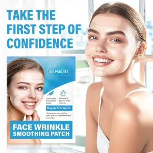 Facial Wrinkle Patches,Anti Wrinkle Patches,Smile Line Patches to Smooth Eye, Mouth and Forehead Wrinkles,100PCS