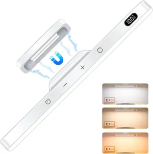 Ferswe 5W Rechargeable Light Bar,Touch Light Adjustable 3 Colors,120 LED Mirror Lights,Magnetic Lights for Cabinets,Makeup Light Battery,Stick On Lights for Closet,Kitchen,Bedroom,Bathroom,Wall