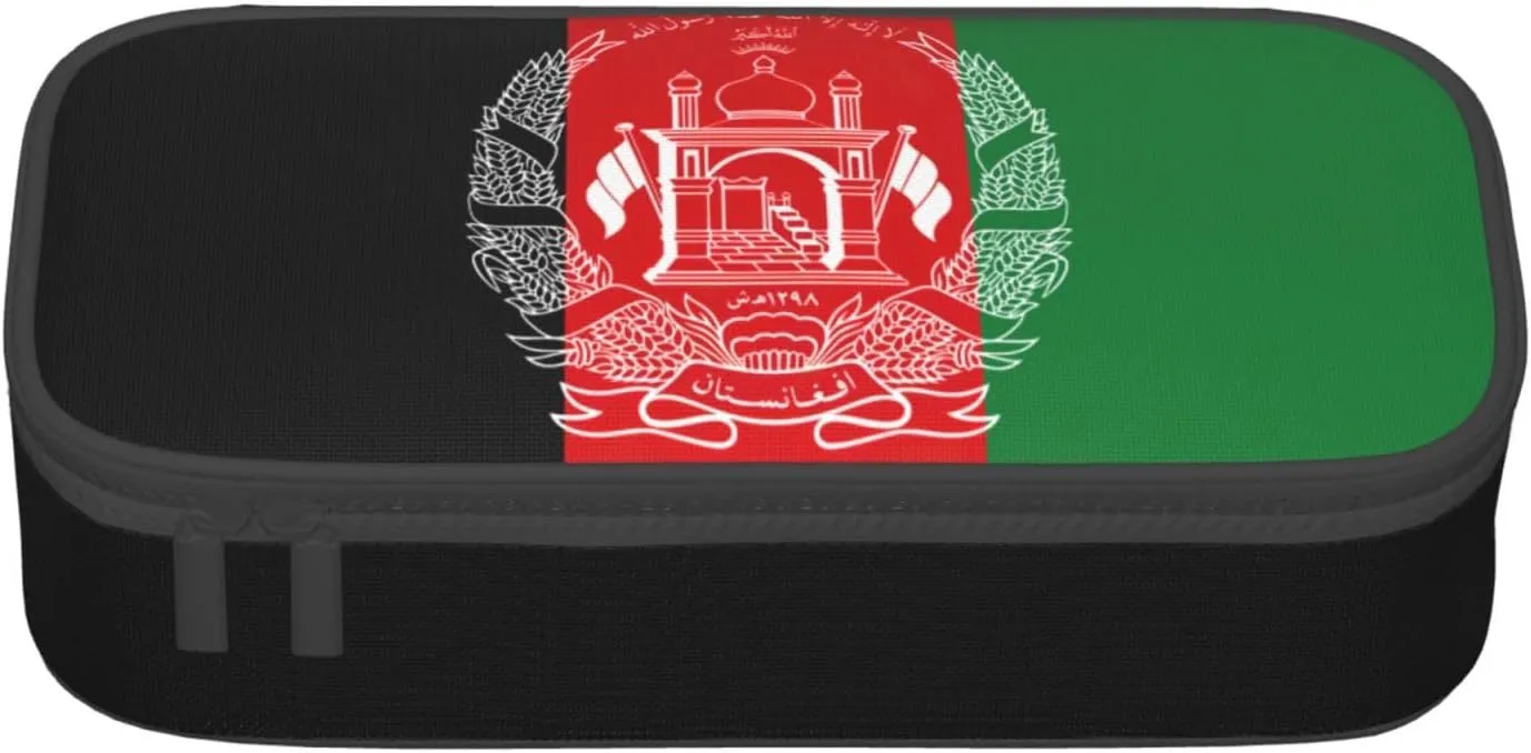 Flag of Afghanistan print Large Capacity Storage Bag Travel Office Supplies Box, Makeup Bag, Desk Organizer with