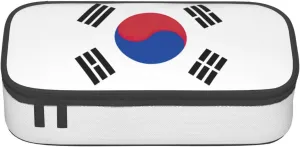 Flag of Republic of Korea print Large Capacity Storage Bag Travel Office Supplies Box, Makeup Bag, Desk Organizer with