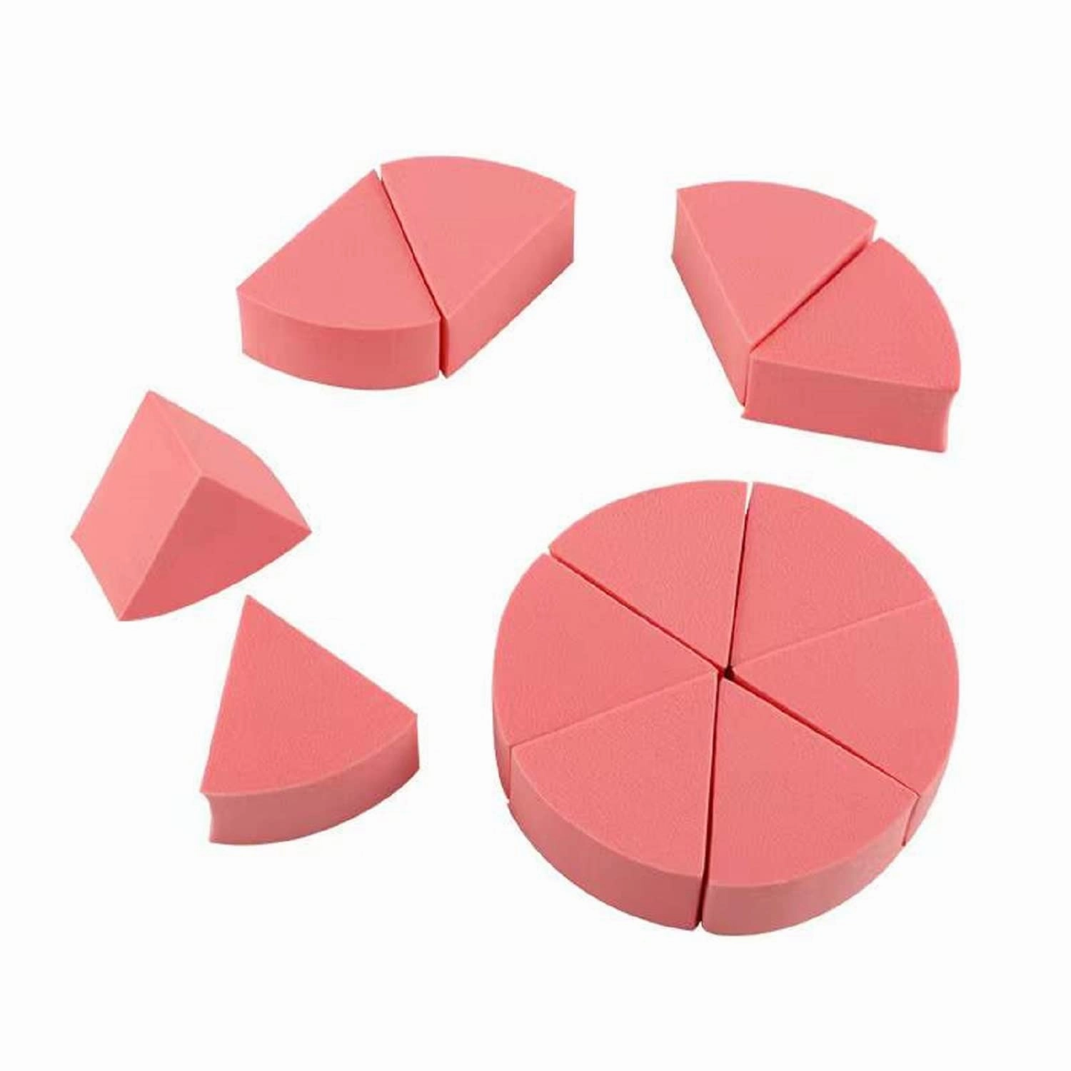 Fofosbeauty 12pcs Fan-shaped Makeup Powder Puffs