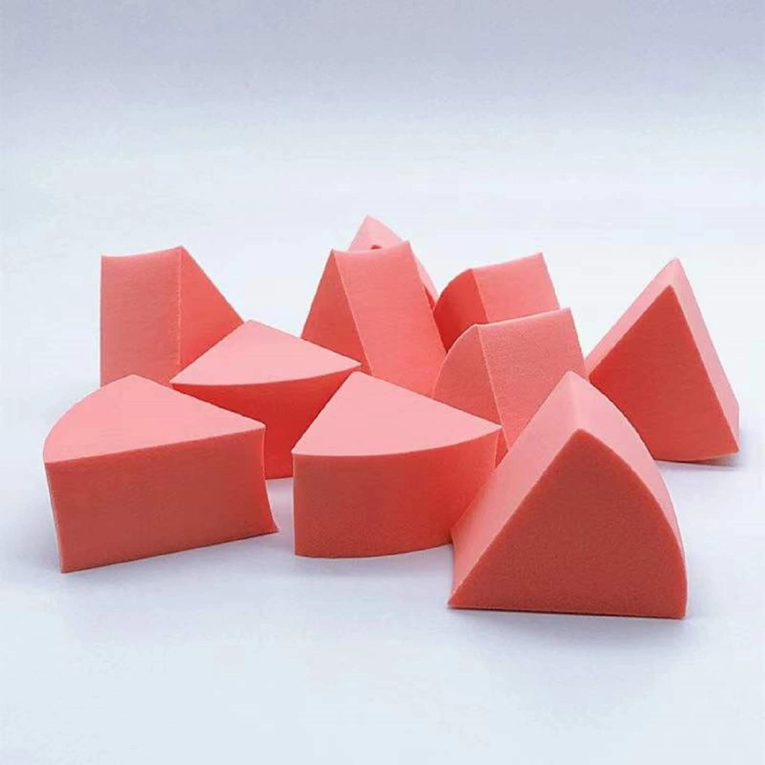 Fofosbeauty 12pcs Fan-shaped Makeup Powder Puffs