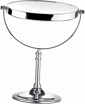 FRCOLOR Magnifying Mirror for Bathroom 3X Double Sided Makeup Mirror Round 360° Rotating Perfect for Hair Makeup Elegant Design