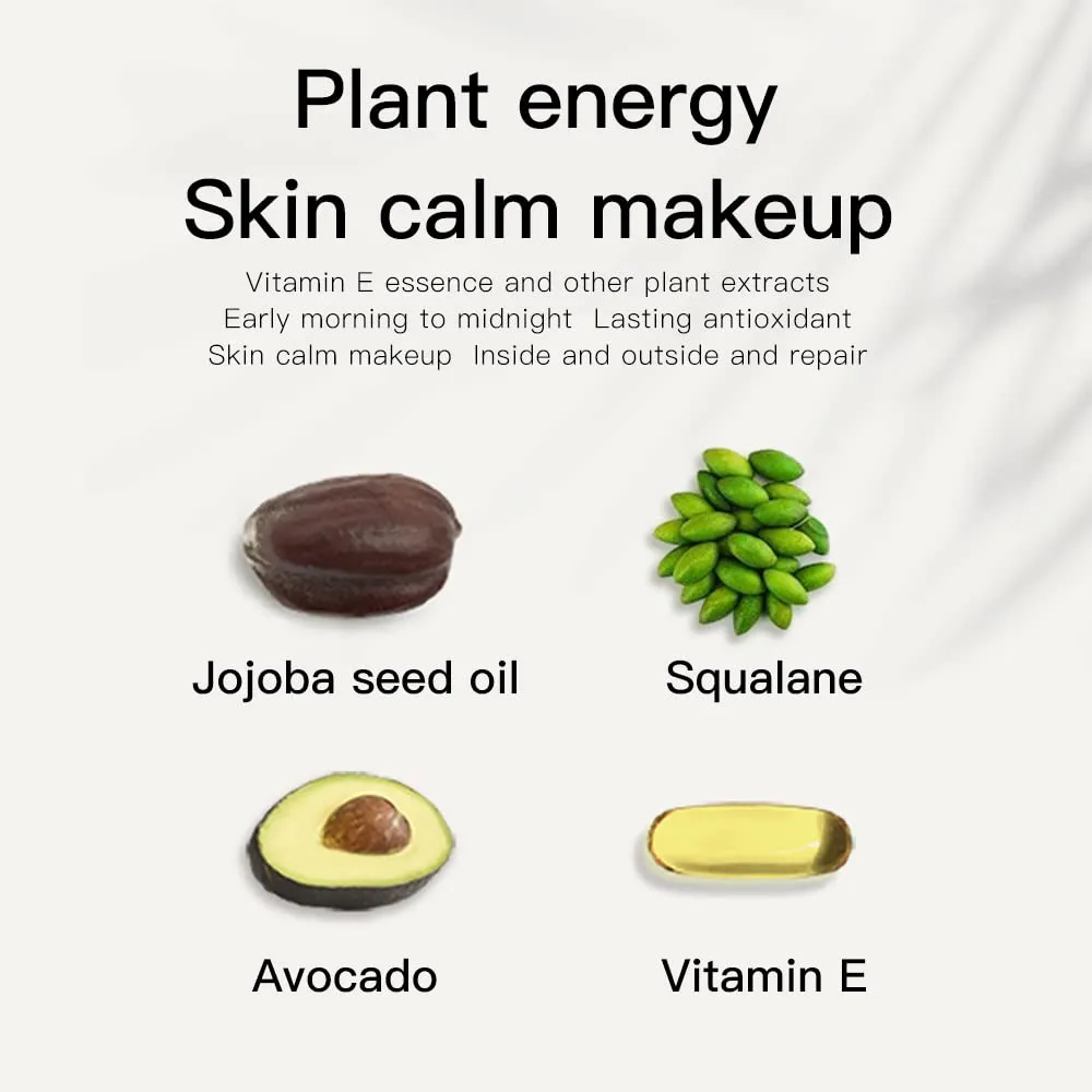 Funny Elves Powder Makeup Face Long Lasting Concealer Brighten Cosmetics Smooth (P01) 1Count