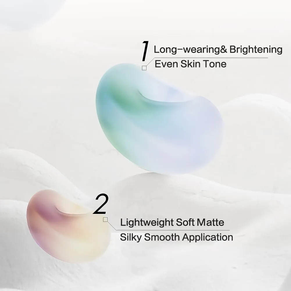Funny Elves Powder Makeup Face Long Lasting Concealer Brighten Cosmetics Smooth (P01) 1Count