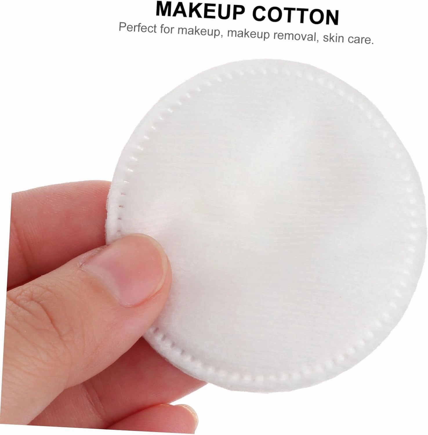 Gatuida 300 Pcs Cleansing Cotton Cottons Pad Facial Cotton Pad Wiping Face Cotton Pads Cotton Blend All Cleaning Skin Swab Hot Cloth Wet Thick Tips Makeup Wipes White
