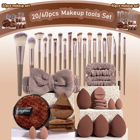 GlowPro 20/40-Piece Makeup Tool Set