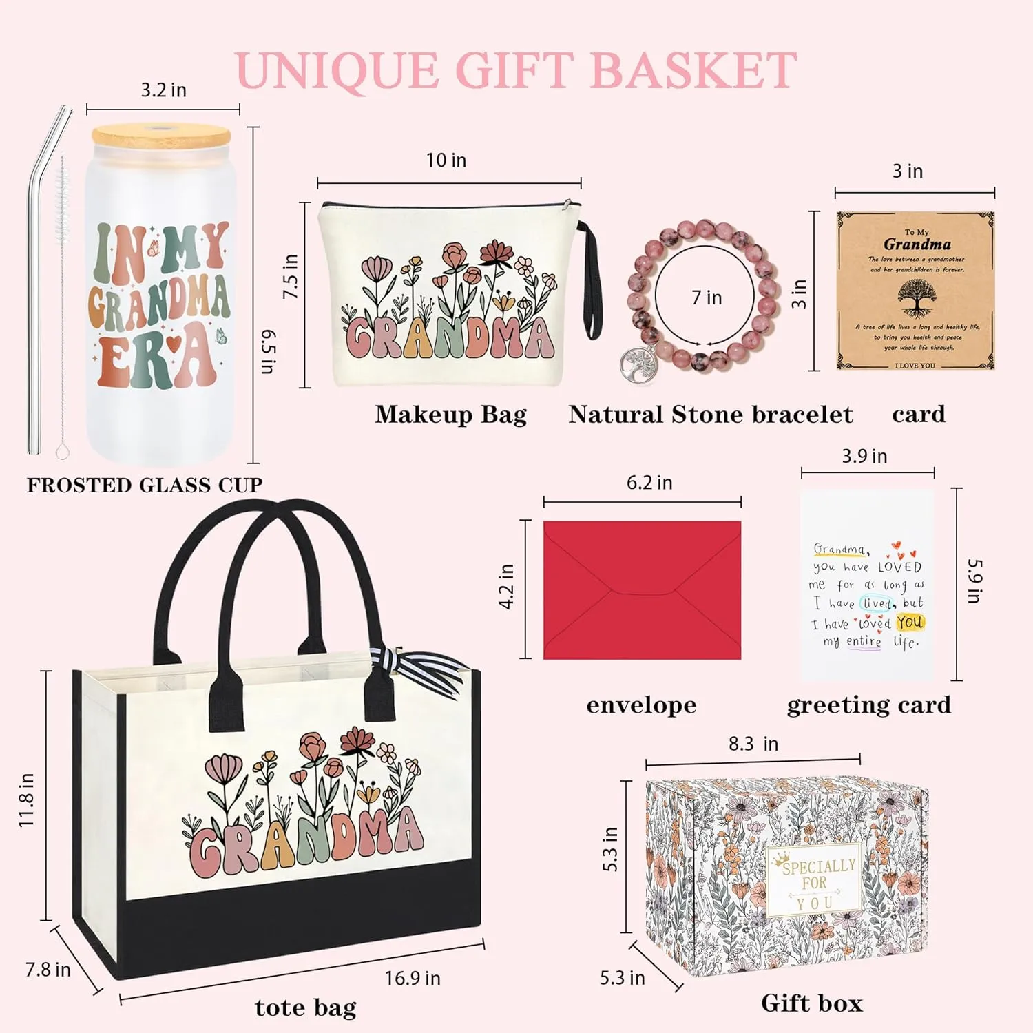 Grandma Gifts from Granddaughter Grandson Mothers Day Birthday Christmas