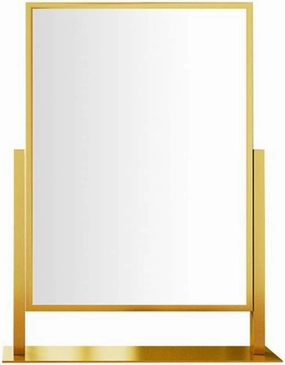 GRFIT Vanity Makeup Mirror Square Makeup Mirror Desktop Vanity Mirror Folding Beauty Mirror Double-Sided Adjustable Desktop Makeup Mirror (Large) Table Desk Mirror