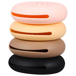 Hemoton Silicone Beauty Sponge Holder Case Makeup Sponge Storage Bag for Travel 4 Pieces