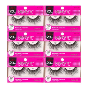 i-Envy 6 Pairs False Eyelashes 3D Glam Collection Multi-angle & Volume Lashes