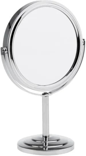 jojomis New Tabletop Two-Sided Swivel Vanity Mirror Magnifying&Normal Makeup Mirrors - as described, Silver
