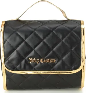 Juicy Couture Women's Toiletries Bag - Travel Makeup and Toiletries Hanging Organizer Set - Makeup Organizer Hanging Case Set, Black