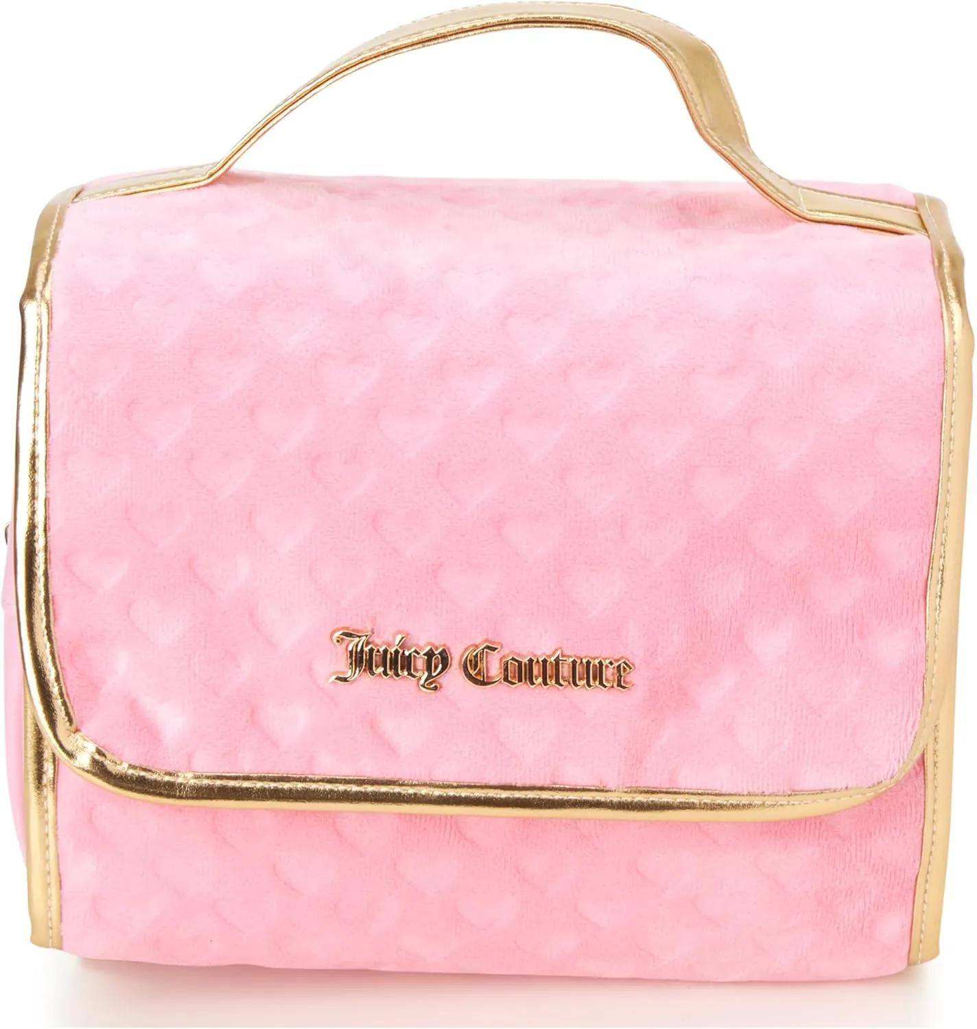 Juicy Couture Women's Toiletries Bag - Travel Makeup and Toiletries Hanging Organizer Set - Makeup Organizer Hanging Case Set, Pink