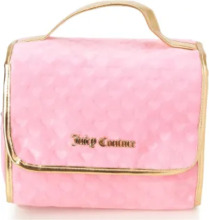 Juicy Couture Women's Toiletries Bag - Travel Makeup and Toiletries Hanging Organizer Set - Makeup Organizer Hanging Case Set, Pink