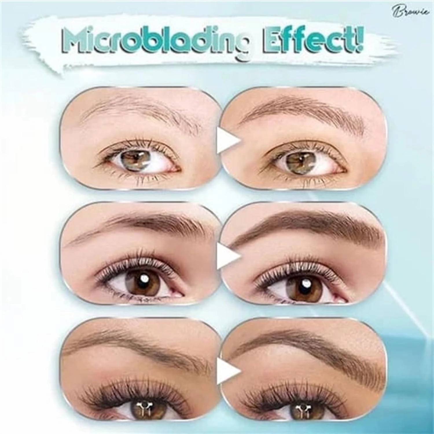 Kaberryfls Waterproof Natural Eyebrow Pen, 3D Waterproof Microblading Eyebrow Pen Kaberryfls, Kaberryfls Eyebrow Pencil, Kaberryfls Eye Brow Pencil 4 Tipped Precise Brow Pen (#4 Black)