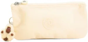 Kipling Women's Barto, Organize Accessories, Slip Compartments, Zip Closure, Nylon Metallic Pouch (Lemon Glaze)