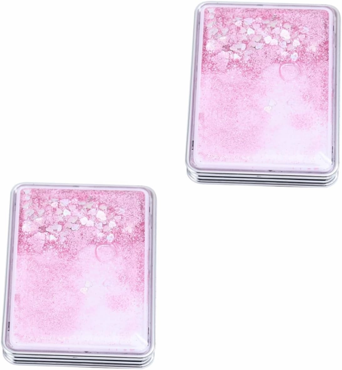 KOHARA Portable Makeup Mirror 2 pcs Square Makeup Mirror Double Side Mirror Cosmetic Mirror Small Gift Cute Portable Vanity Mirror