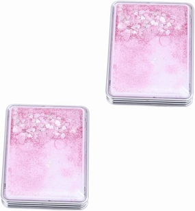 KOHARA Portable Makeup Mirror 2 pcs Square Makeup Mirror Double Side Mirror Cosmetic Mirror Small Gift Cute Portable Vanity Mirror
