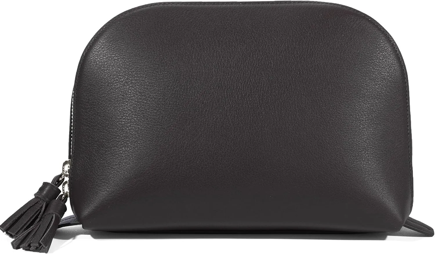 Leatherology Black Onyx Large Clamshell Makeup Bag