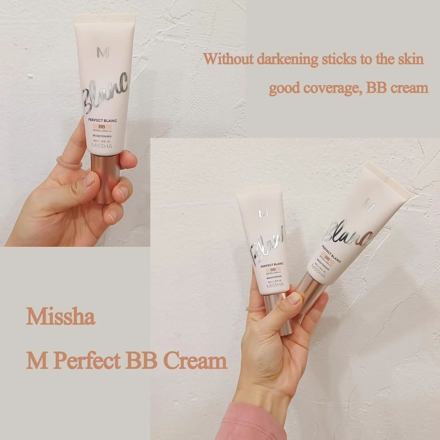 lightness & Brightening Makeup for MISSHA M Perfect Blanc BB Creams(1.35fl.oz.), No.21 Vanilla