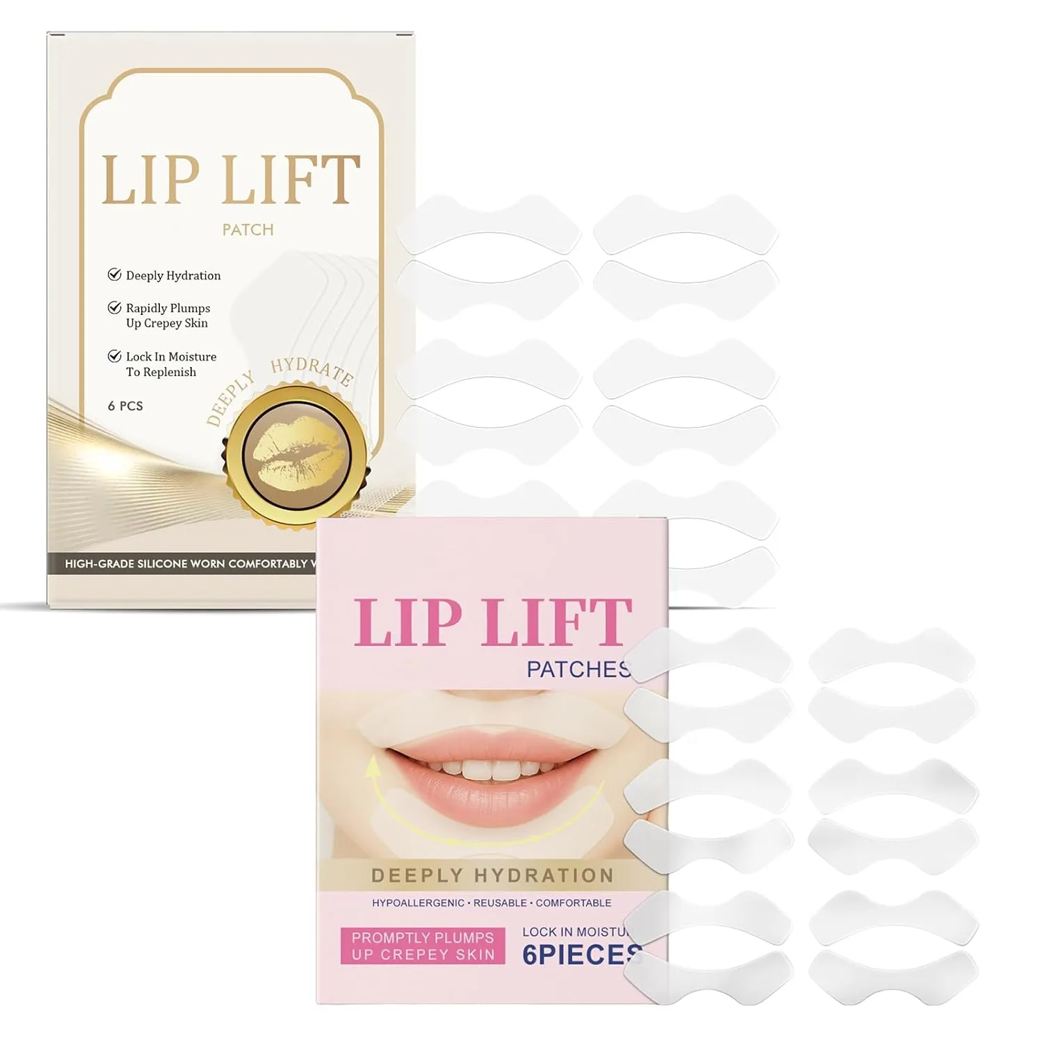 Lip Mask Patches, Silicone Lip Lift Patches Overnight For Moisturizing