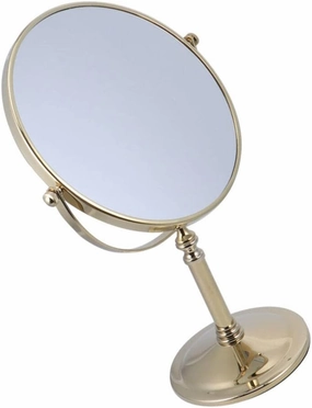 Lurrose 1pc Vanity Mirror Rotatable Vanity Double Sided Mirror Magnifying Mirror Makeup Table Mirror with Stand Makeup Mirror Tabletop Cosmetic Dressing Table to Rotate Princess Mirror