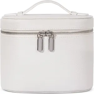 Makeup Bag, Travel Make up Case with Compartments and Handle, Portable Cosmetic Organizer Bags,Toiletry Bag for Women