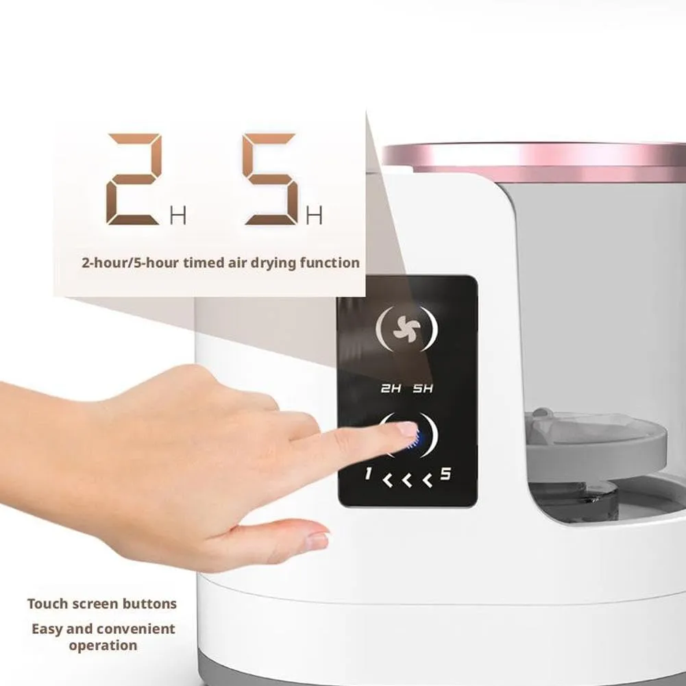 Makeup Brush Cleaner - 3 in 1 Electric Makeup Brush Cleaner Machine with Makeup Brush Dryer, Automatic Makeup Brush Cleaner, Multi-Hour Drying Settings, Thorough Cleaning, for All Makeup Brush Types