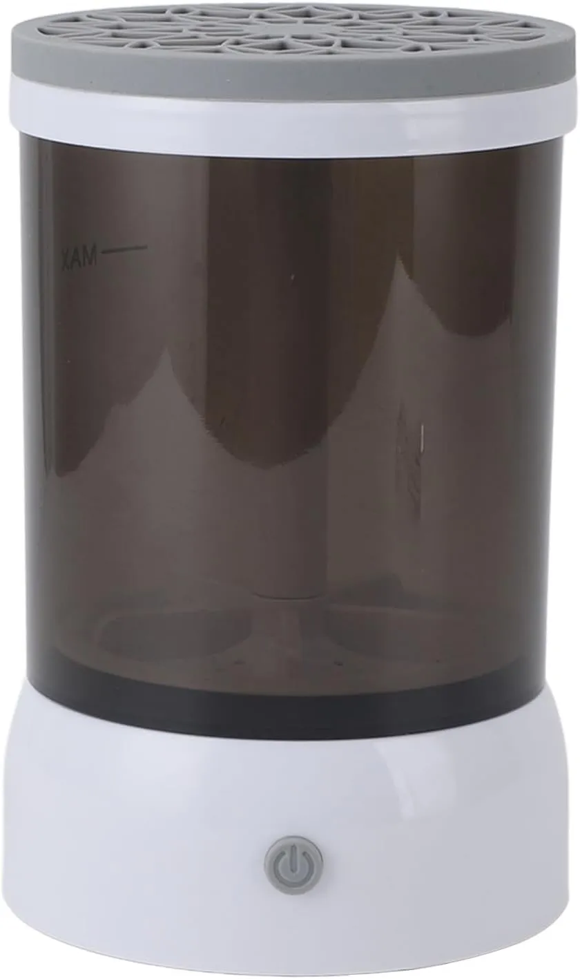 Makeup Brush Cleaner, Compact Compacting Compatibility of 10 Minutes Simple Time Cleaner 1200MAH to Travel (Grey)