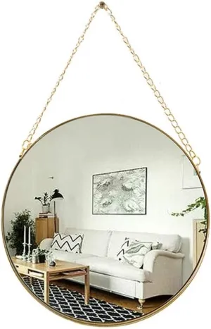 Makeup Mirror Wall-Mounted Makeup Mirror Bathroom Round Mirror Wall-Mounted Makeup Mirror Bathroom Round Large Mirror Bathroom Makeup Mirror