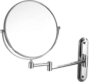Makeup Mirror Wall Mounted, Portable Cosmetic Mirror, Bathroom Magnification Vanity Mirror, Double-Sided 360 Degree Swivel Folding Easy to Install for Hotel Bedroom