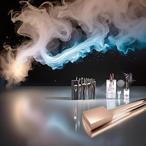 Makeup brush set 15 pieces   Brush cleaning product   Packaging box containing the products, comfortable and easy to use, with a 2-piece set box that you will keep at home for a long time.